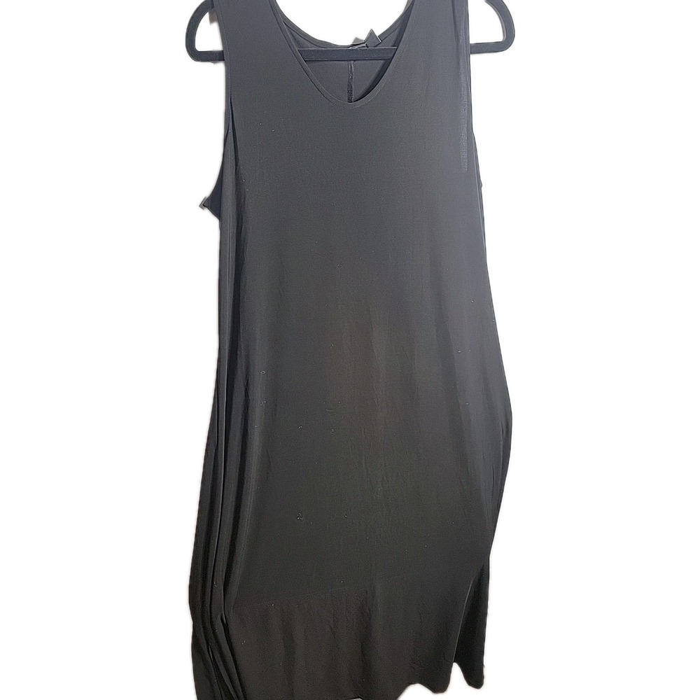 Attitudes by Renee Women's Black Midi Dress With Party‎ Classi Sleveless Xl